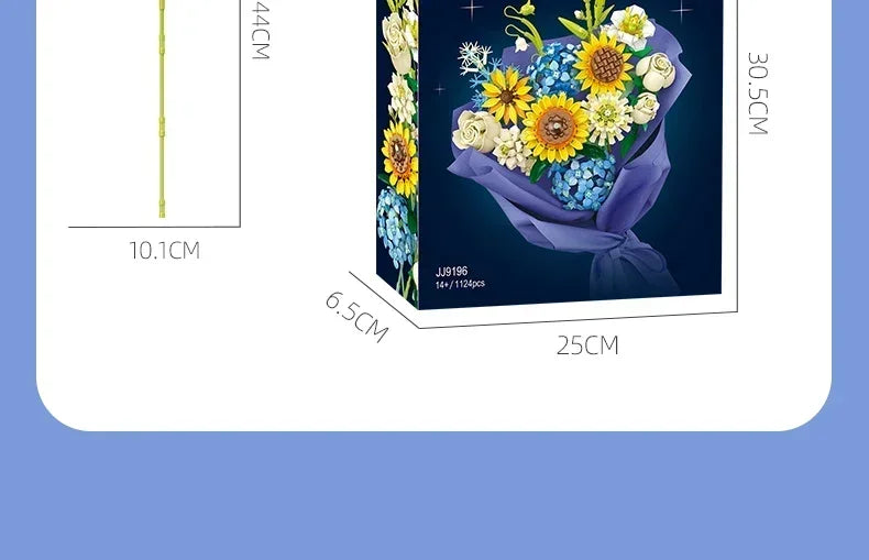 KNEW BUILT 3D Eternal Flower Phalaenopsis Building Block