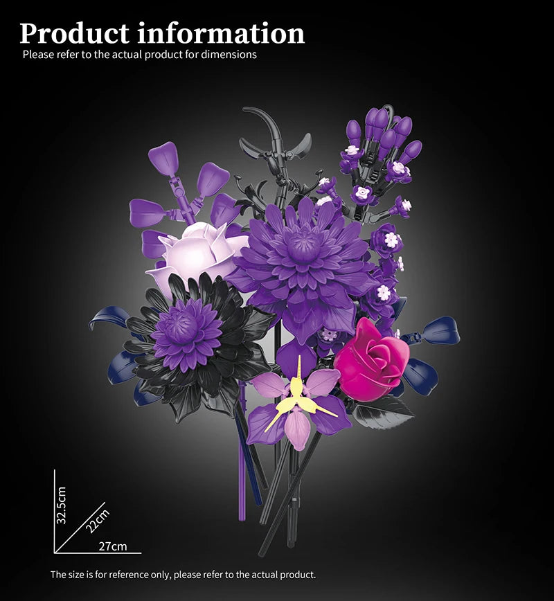 Creative Romantic Black Rose Flower Bouquet