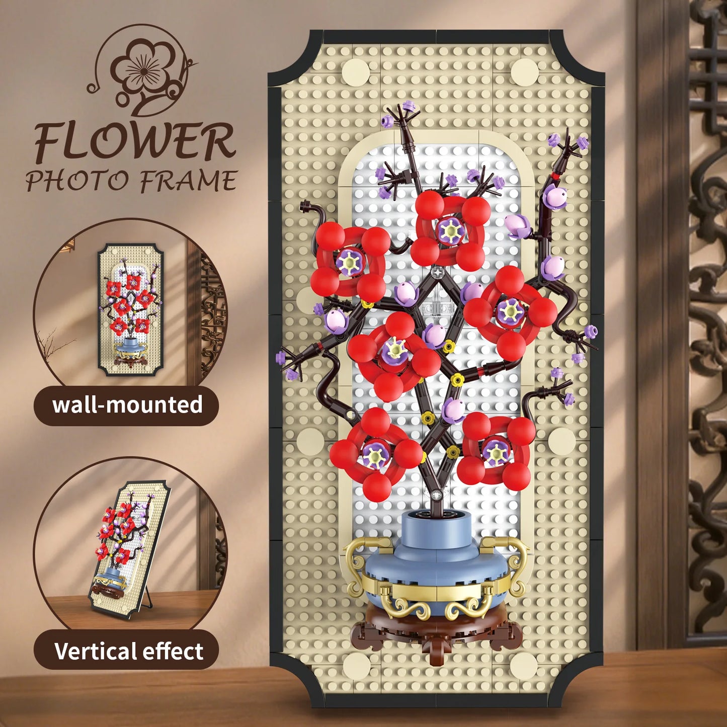 Plum Blossom Hanging Painting Building Blocks