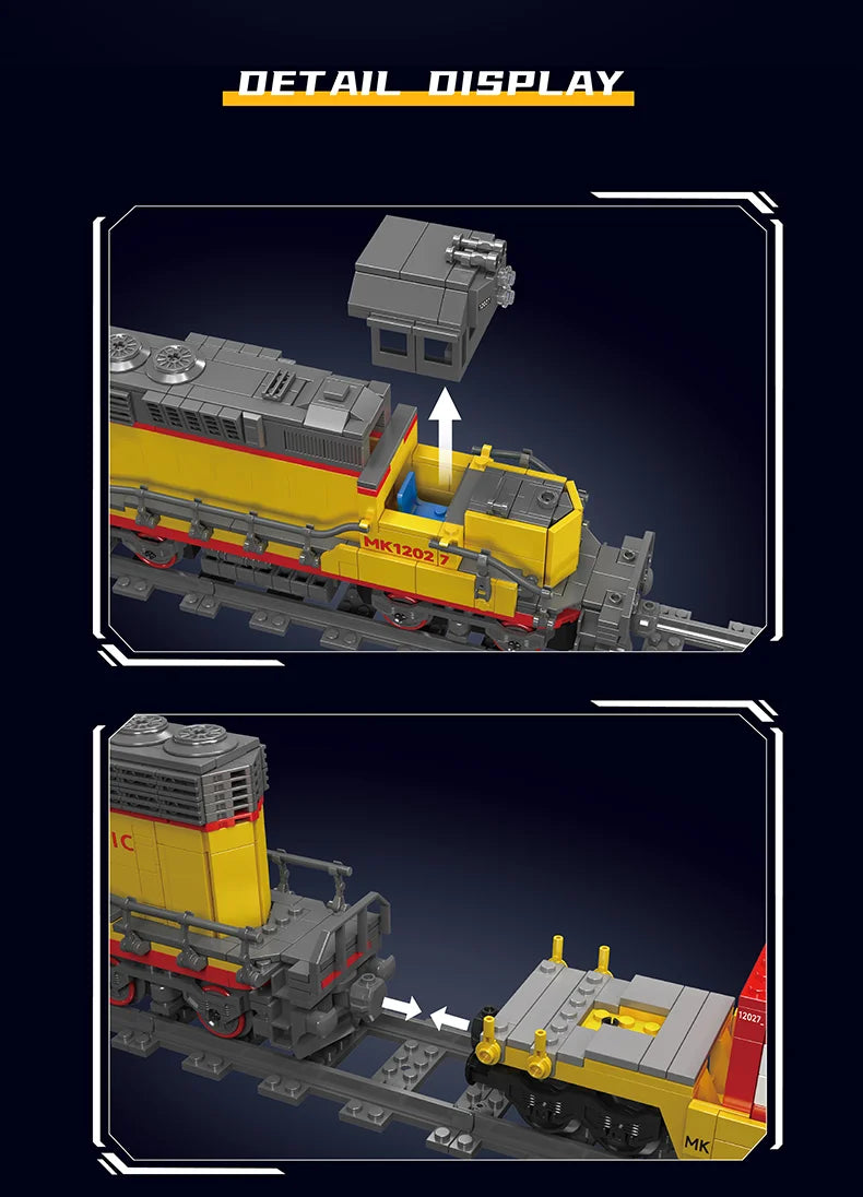 Diesel Locomotive Building Blocks RC Railway Train