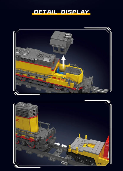 Diesel Locomotive Building Blocks RC Railway Train
