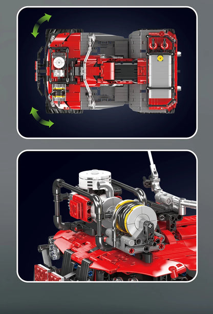ATV Firefighting Rescue Vehicle Building Blocks RC Electric Motorcycle