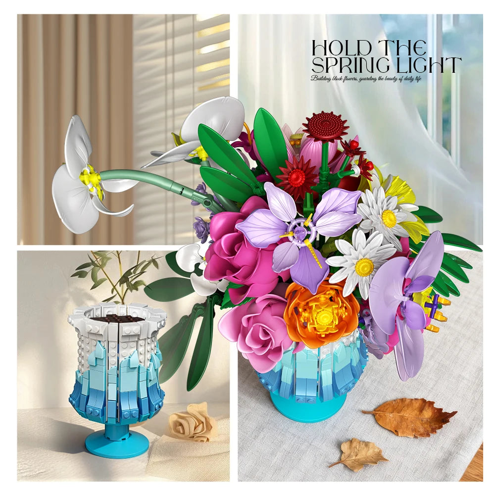 Preserved Flowers Building Blocks Rose