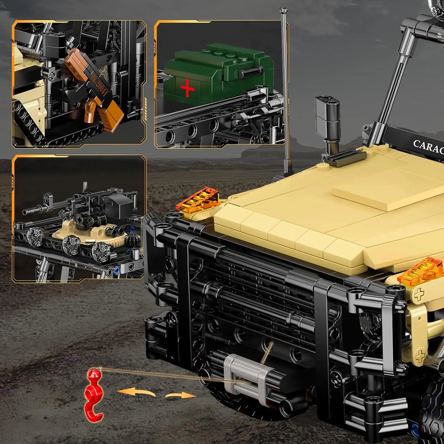RC Technical Assault Vehicle Military Armored Truck