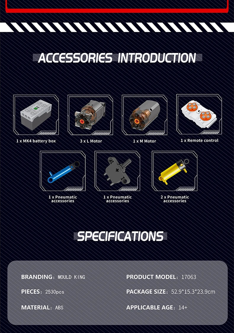 Truck with Crane Building Block Assembly Car Brick