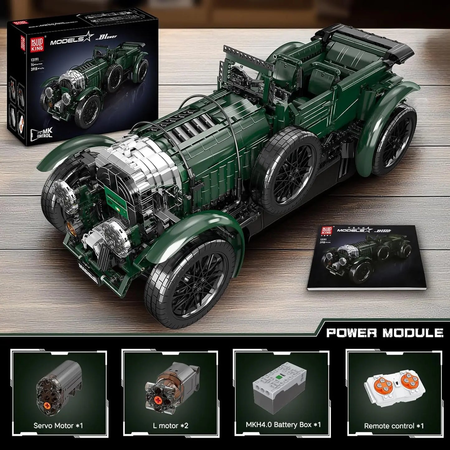Car Building Block The Remote Control Blower Vintage Car