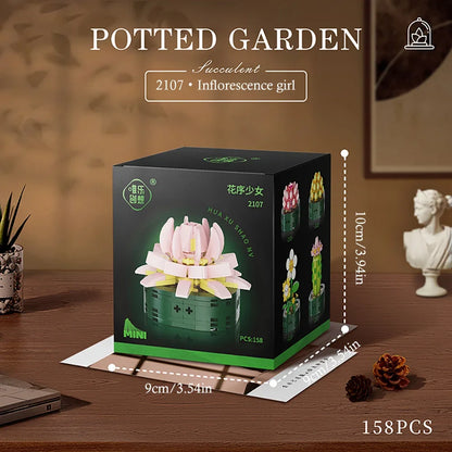 Flower Bouquet Building Block Succulents Plants