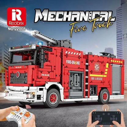 Mechanical Set Water Spray Fire Truck High Difficulty