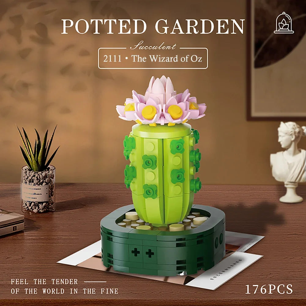Flower Bouquet Building Block Succulents Plants