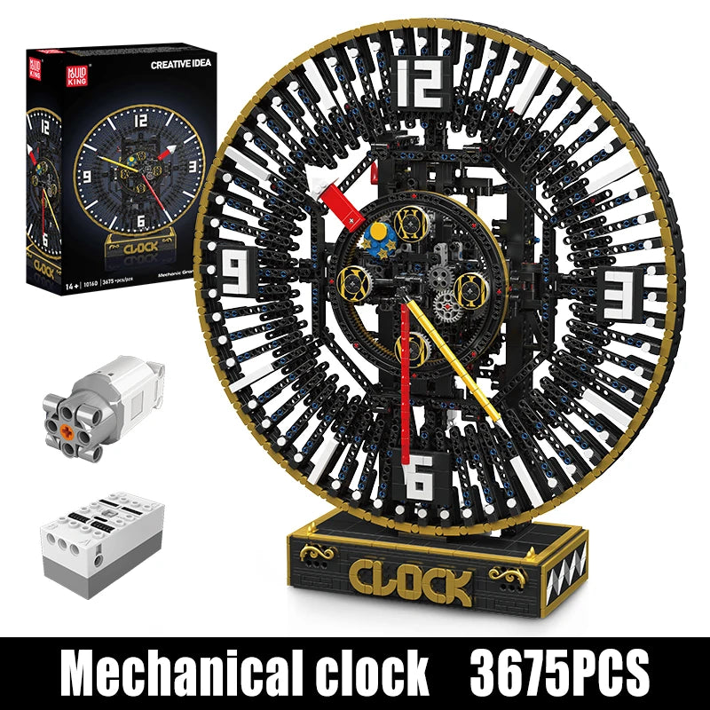 Motorized Mechanical Grand Clock Building Block