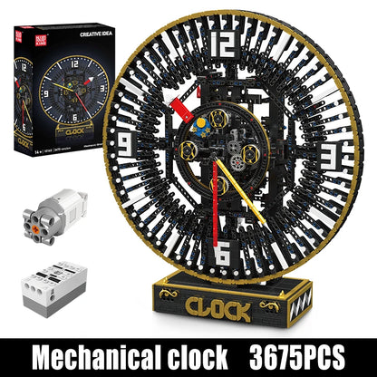 Motorized Mechanical Grand Clock Building Block