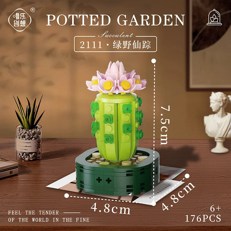 Flower Bouquet Building Block Succulents Plants