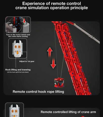 RC Crane Building Blocks Bricks Assembling Model