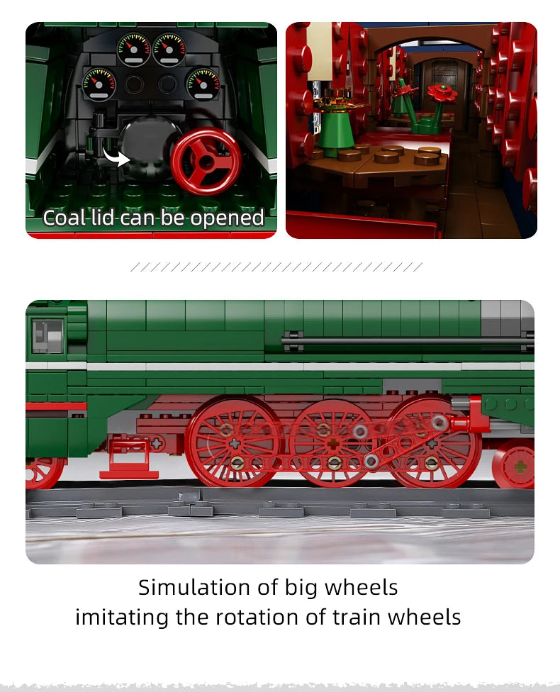 German Express Steam Locomotive Kit RC Electric Train