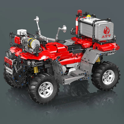 ATV Firefighting Rescue Vehicle Building Blocks RC Electric Motorcycle