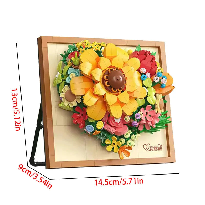 Creative Art Painting Flower Block 3D