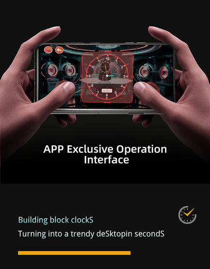 Technical Clock Toys The Motorized Engine Clock Blocks