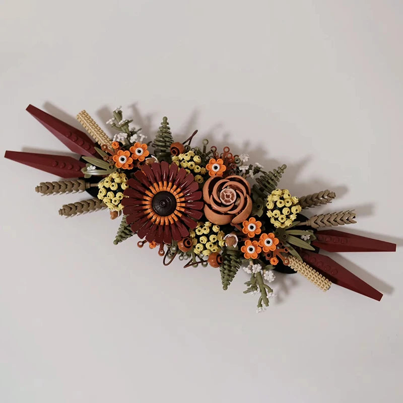Flower Brick Blocks Dried Flowers Centrepiece Building Blocks
