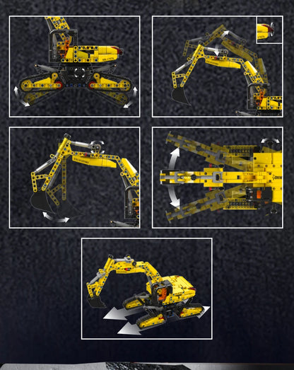 4 Link Track City Excavator Building Blocks Vehicle