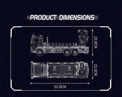 Truck with Crane Building Block Assembly Car Brick