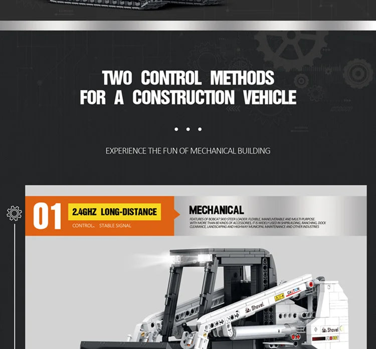 RC Bobcat Skid Steer Loader Model