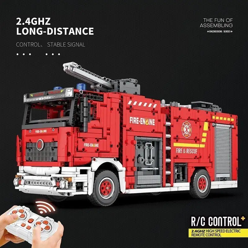 Mechanical Set Water Spray Fire Truck High Difficulty