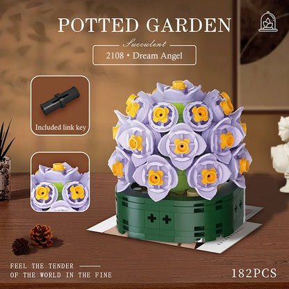 Flower Bouquet Building Block Succulents Plants