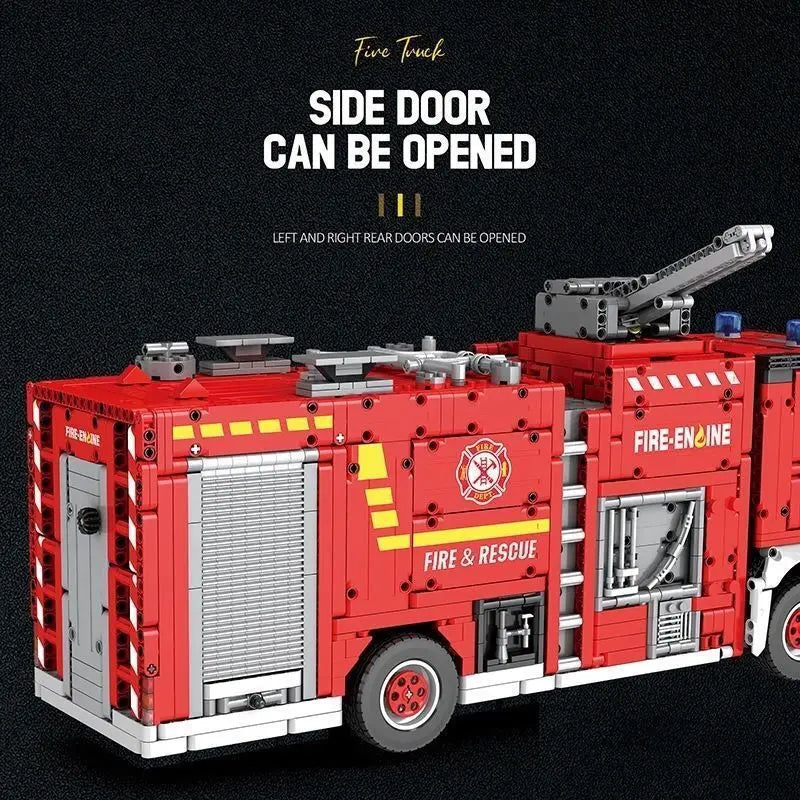 Mechanical Set Water Spray Fire Truck High Difficulty