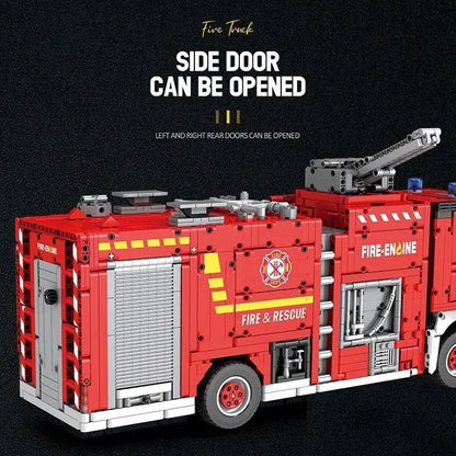 Mechanical Set Water Spray Fire Truck High Difficulty
