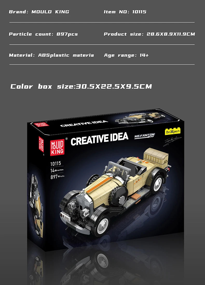 The Fantom Vintage Car Building Block