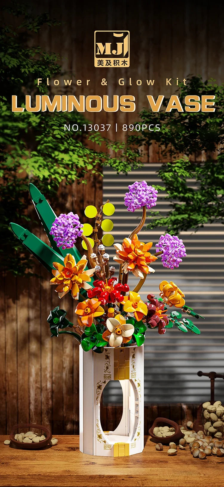 Spring Bouquet Building Blocks Daisy Bouquet Flower Model Bricks