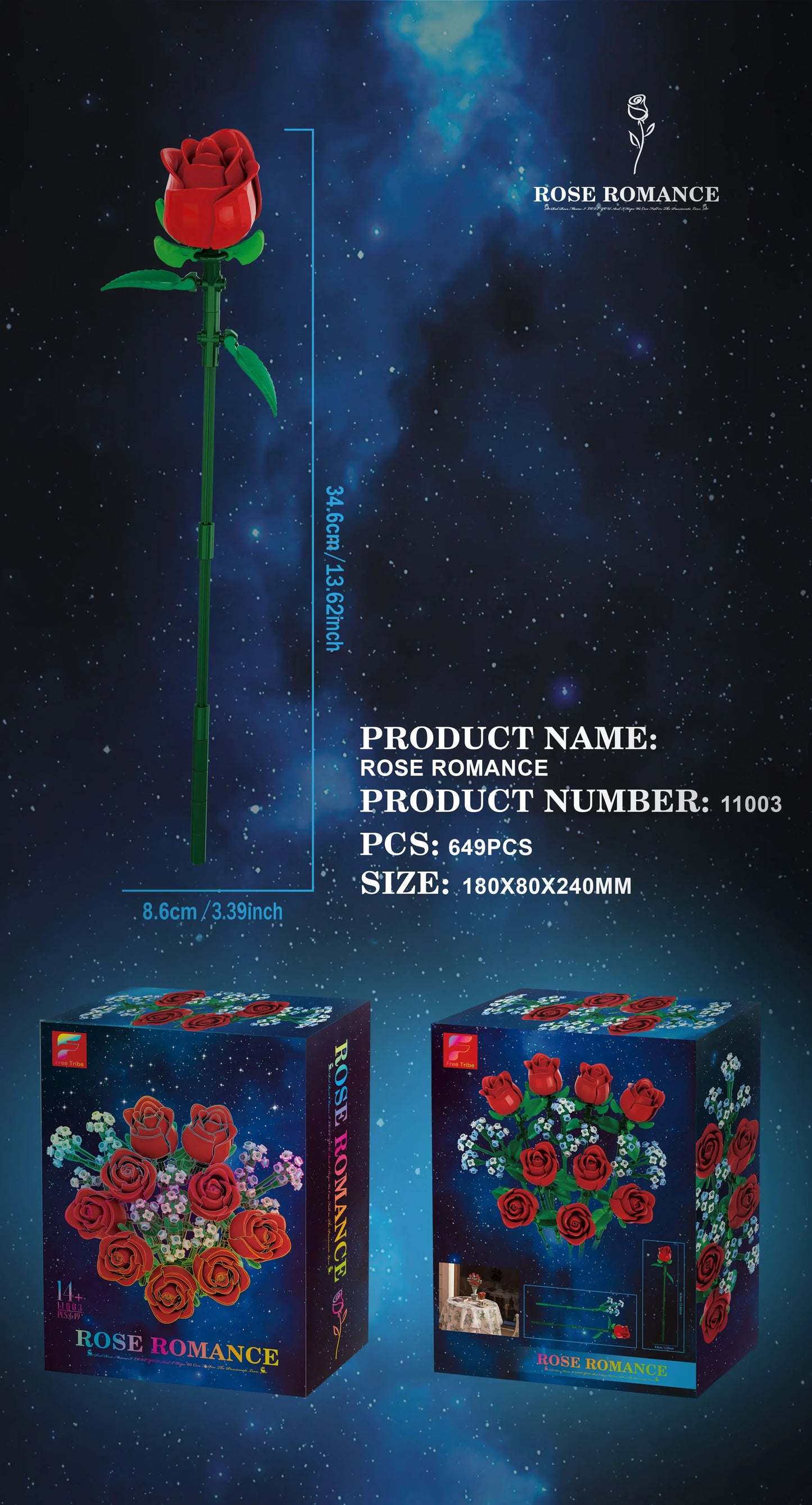 Sunflower Building Blocks Flower Bouquet Vase