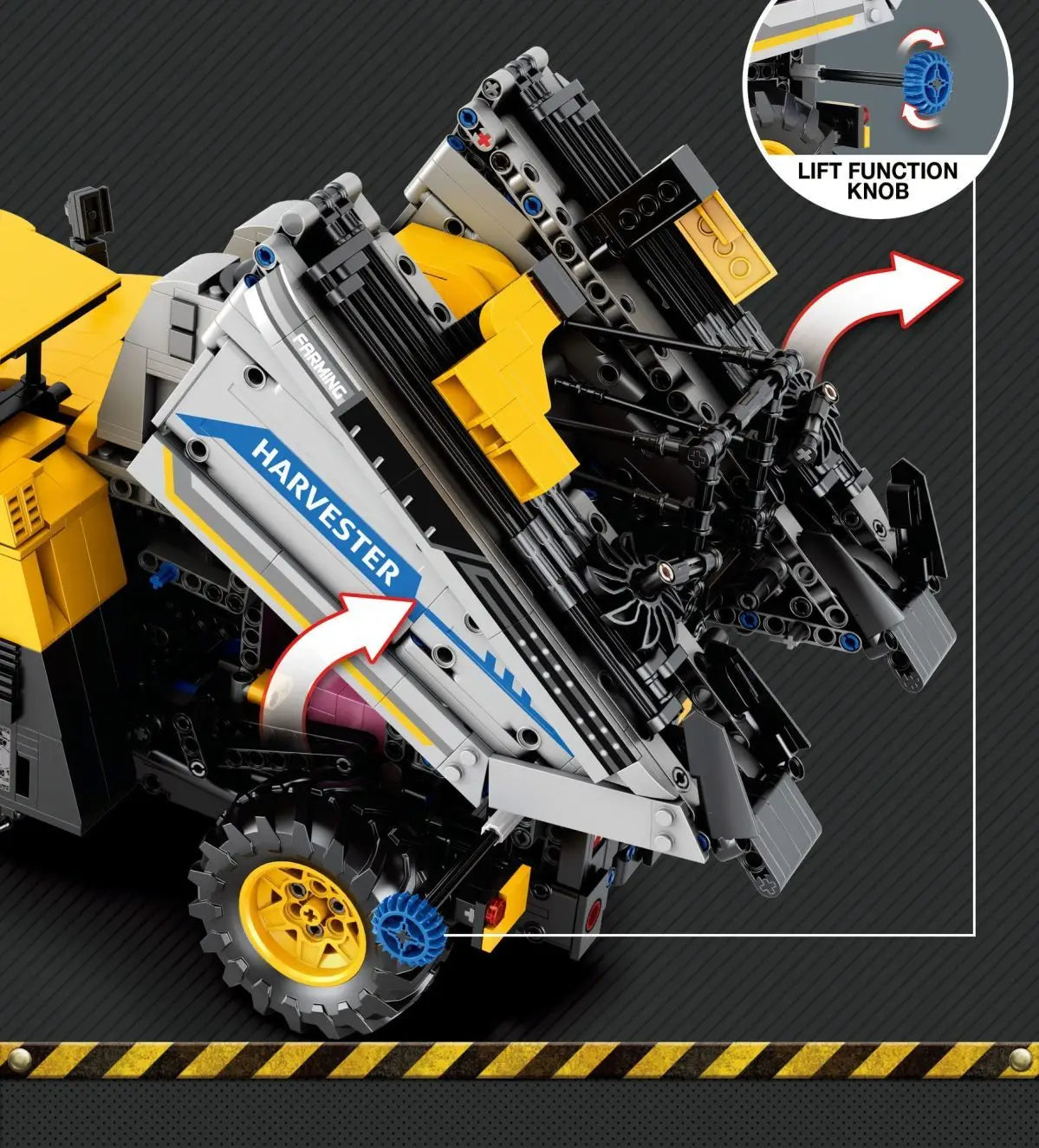 Grape Harvesting Machine Adult High-Difficulty Building Blocks