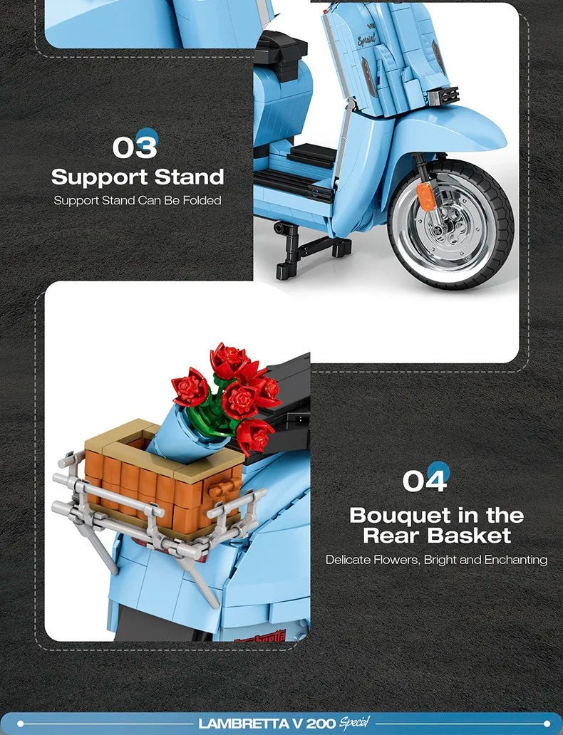 Scooter Assembly Particle Building Blocks