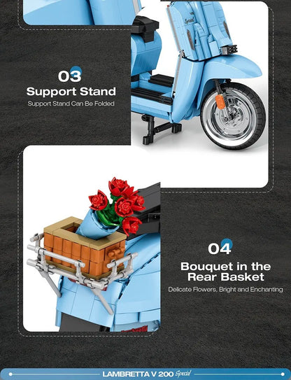 Scooter Assembly Particle Building Blocks