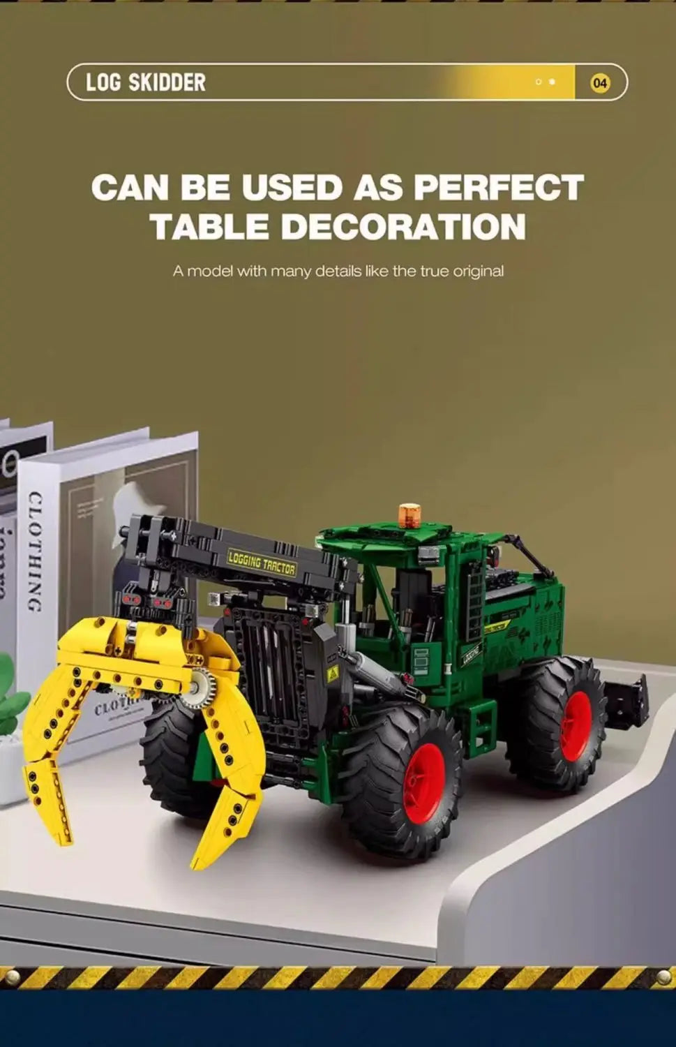 Tractor Compatible with Lego Assembly Model High-Difficulty