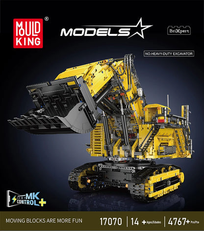 Excavator Building Block Assembly Car Brick