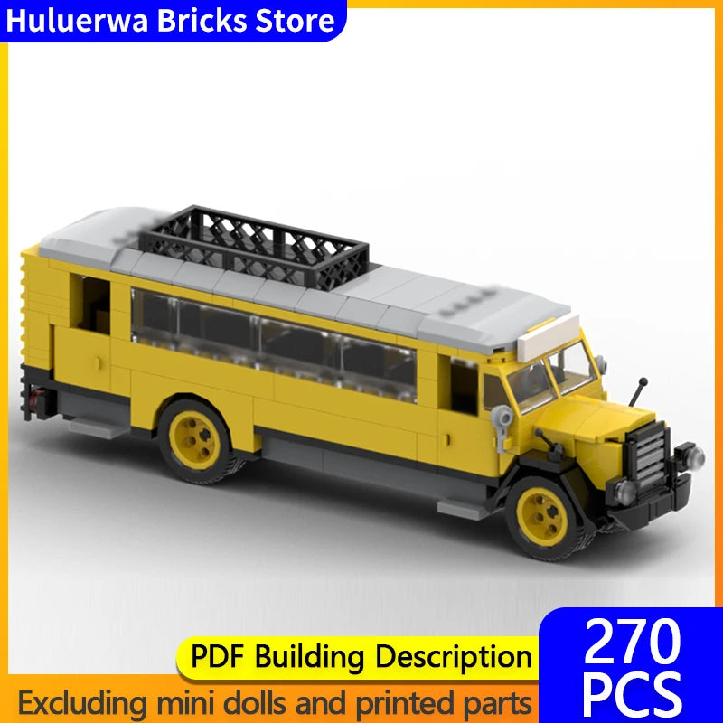 Old-Fashioned Passenger Bus Modular