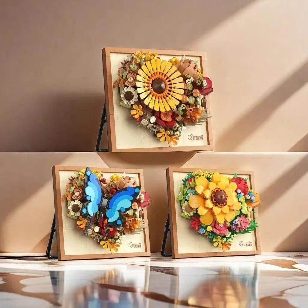 Creative Art Painting Flower Block 3D