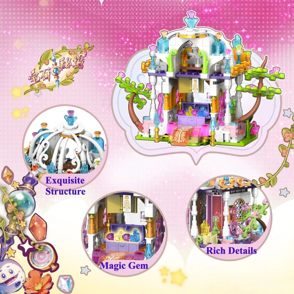 Flower Princess Castle Building Blocks Classic