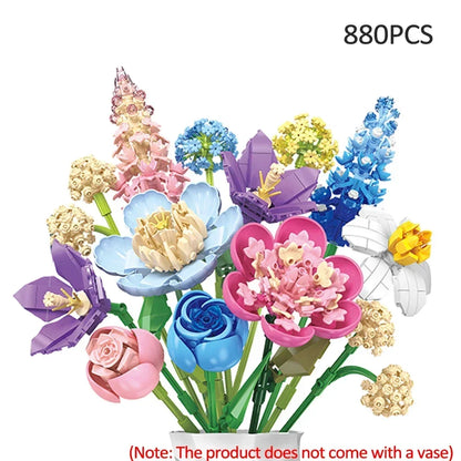 KNEW BUILT 3D Eternal Flower Phalaenopsis Building Block