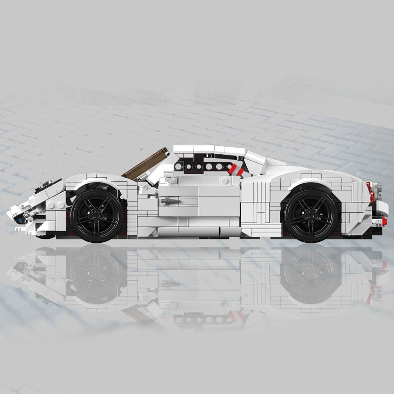 White Italian Racing Car Model