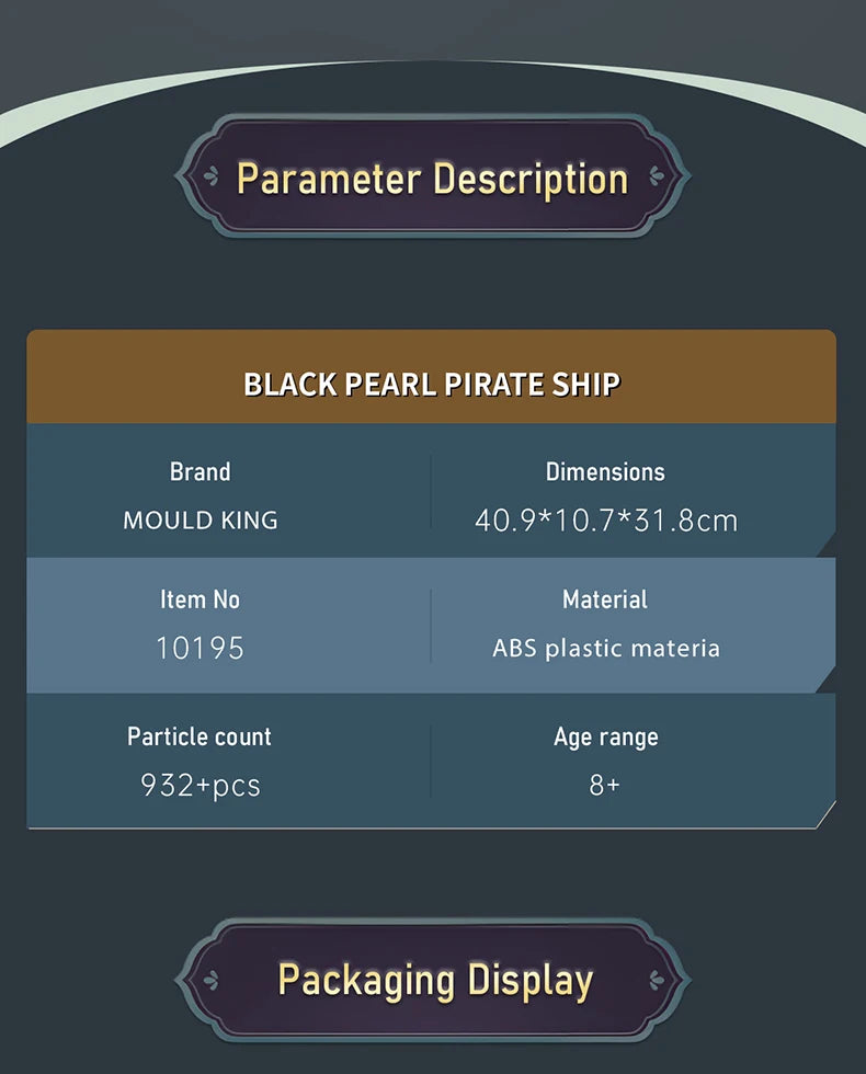 The Black Pearl Pirate Ship Building Block