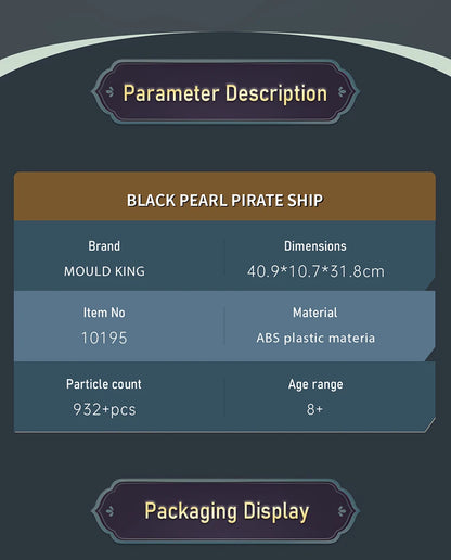 The Black Pearl Pirate Ship Building Block