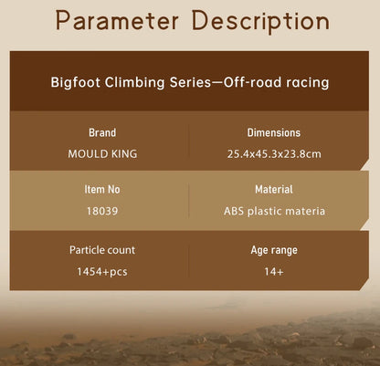 Off-Road Buggy Bigfoot Climbing Car Model