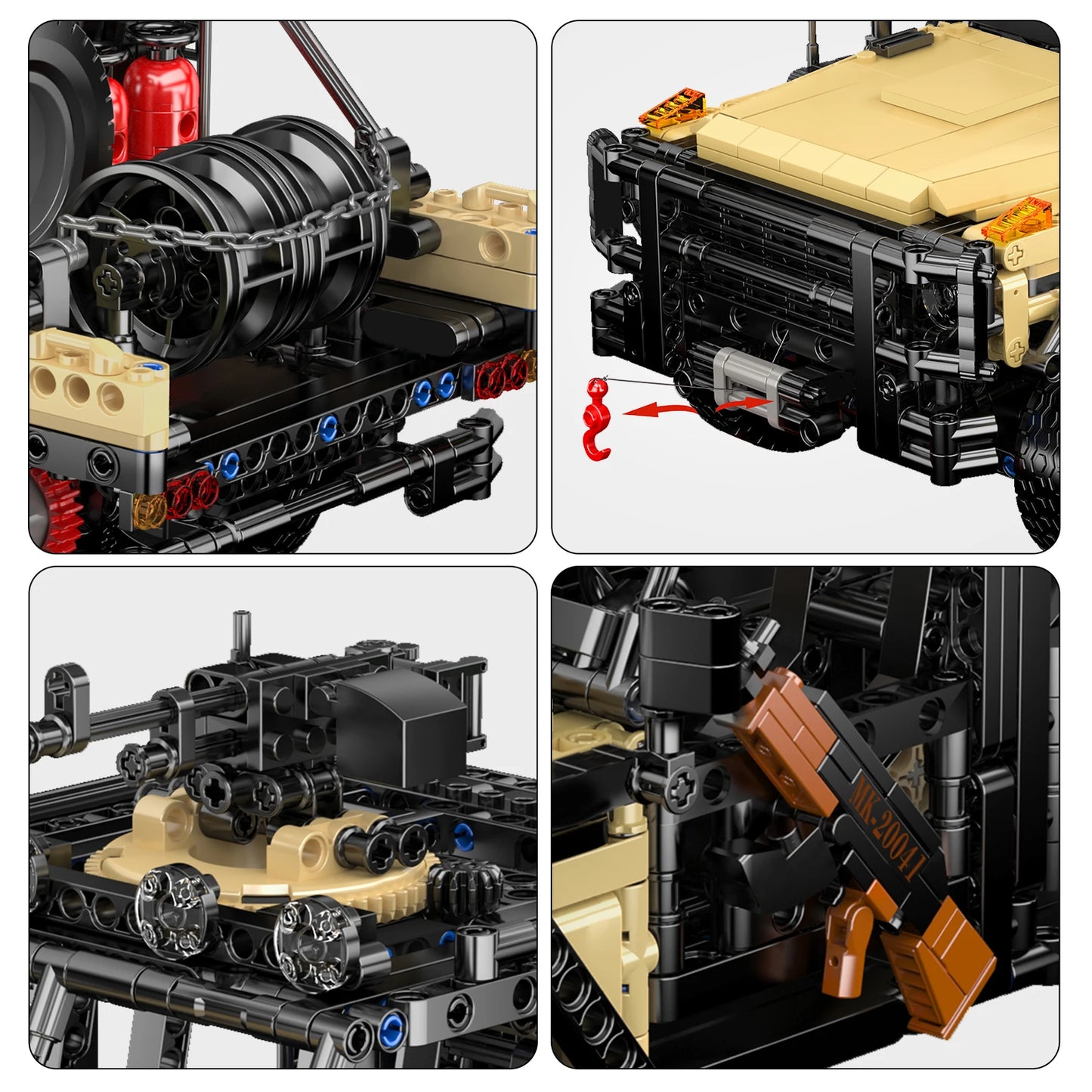 Special Assault Vehicle Building Blocks Remote Control Military Off-Road Truck Brick