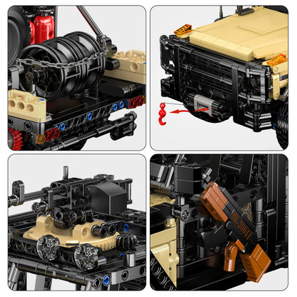 Special Assault Vehicle Building Blocks Remote Control Military Off-Road Truck Brick
