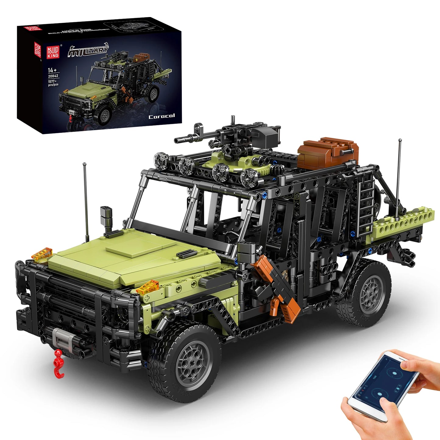 Special Assault Vehicle Building Blocks Remote Control Military Off-Road Truck Brick