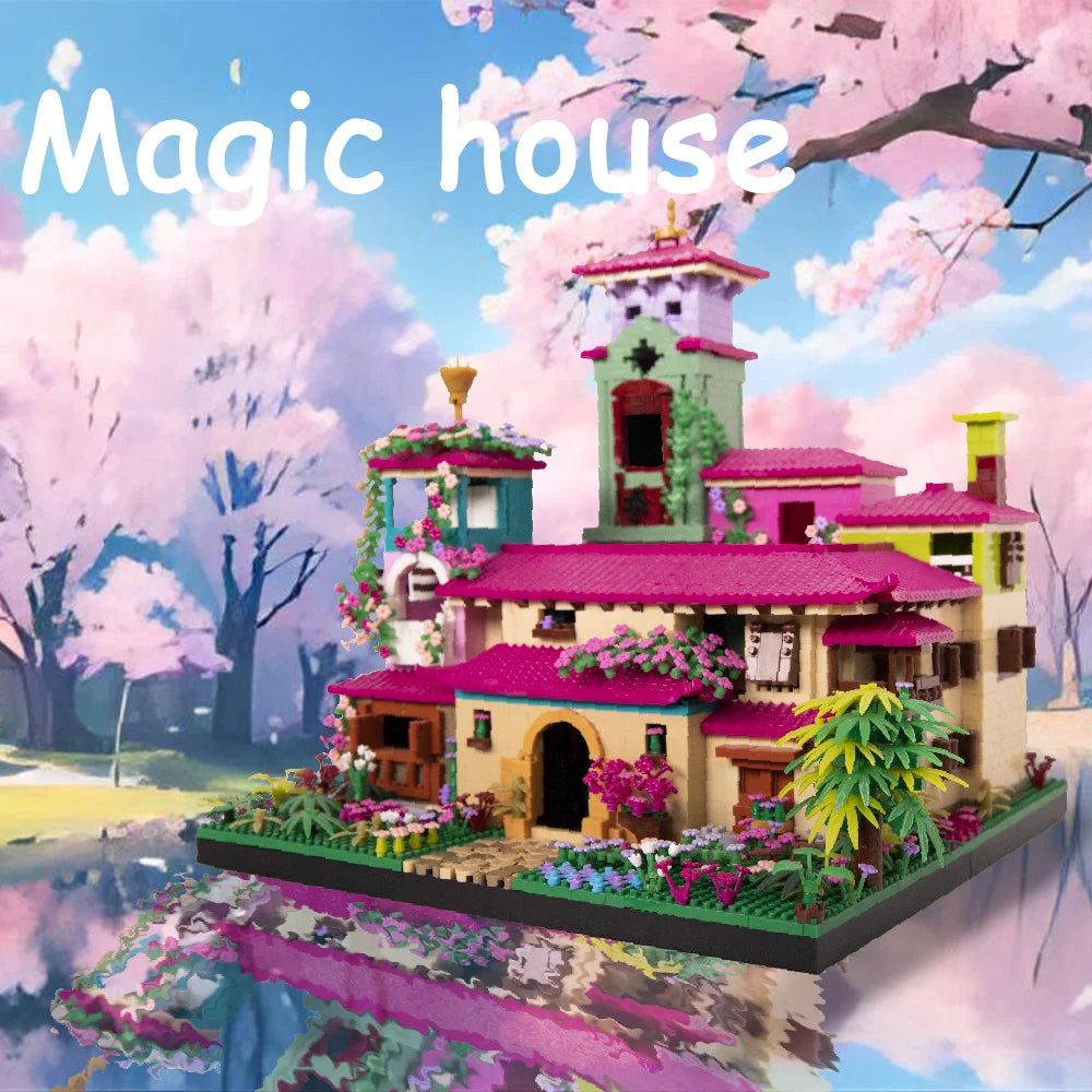 Architecture Cherry Blossom Villa Tree House Micro Blocks