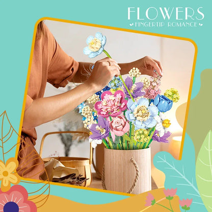 KNEW BUILT 3D Eternal Flower Phalaenopsis Building Block